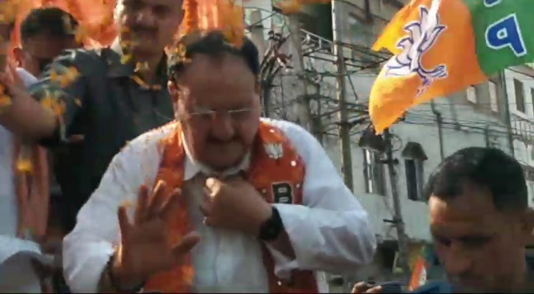 LS Election 2024:जेपी नड्डा का देवघर में रोड शो,पार्टी प्रत्याशी निशिकांत के पक्ष में मांगा वोट