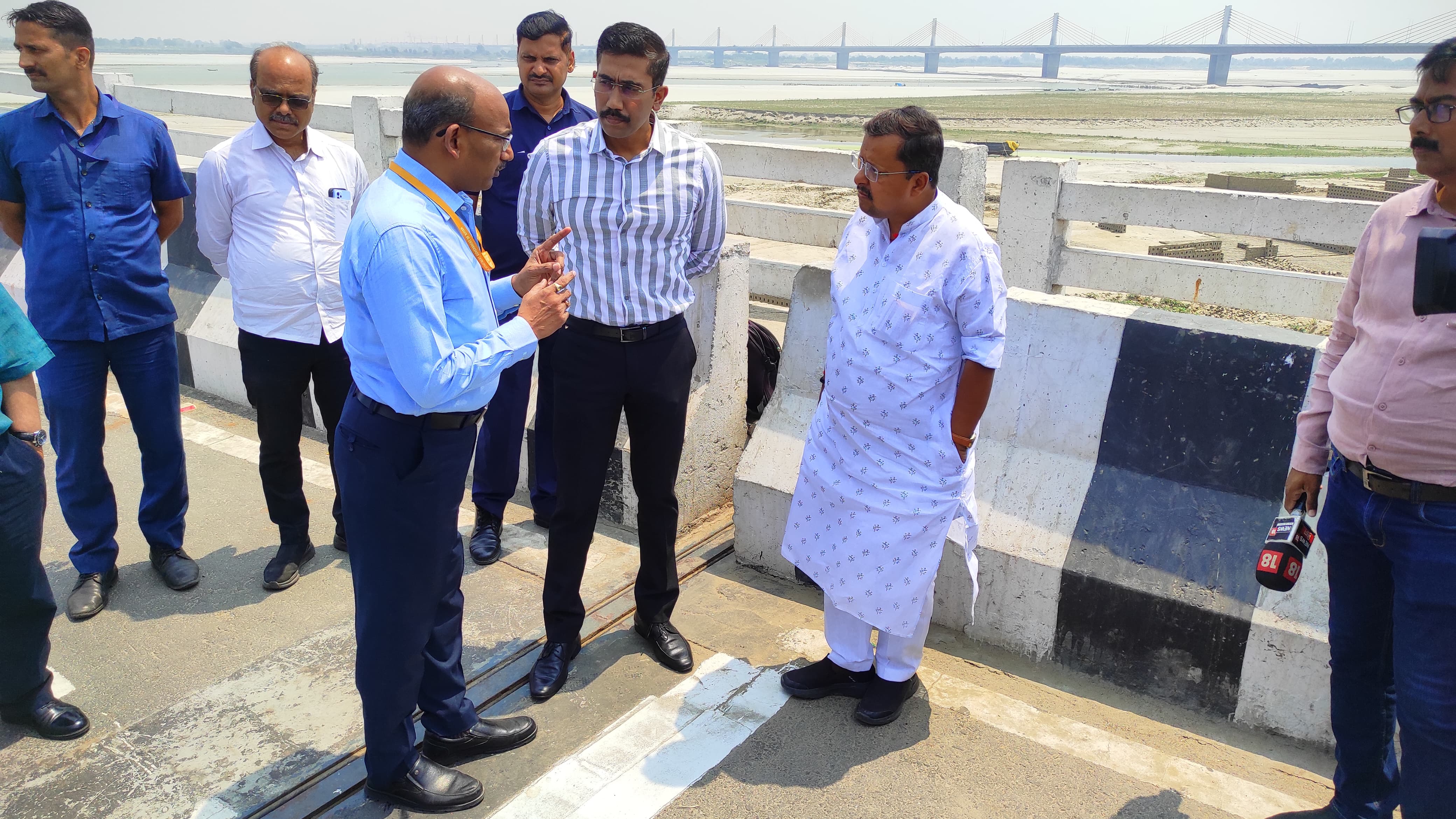 जेपी गंगा सेतु का निरीक्षण करने पहुंचे मंत्री नितिन नवीन, कहा- पल में कोई दरार नहीं