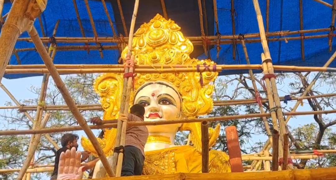 लौहनगरी में देखी जा रही है सरस्वती पूजा की धूम,सिदगोड़ा में बन रहा है 31 फिट ऊंची माँ सरस्वती की प्रतिमा